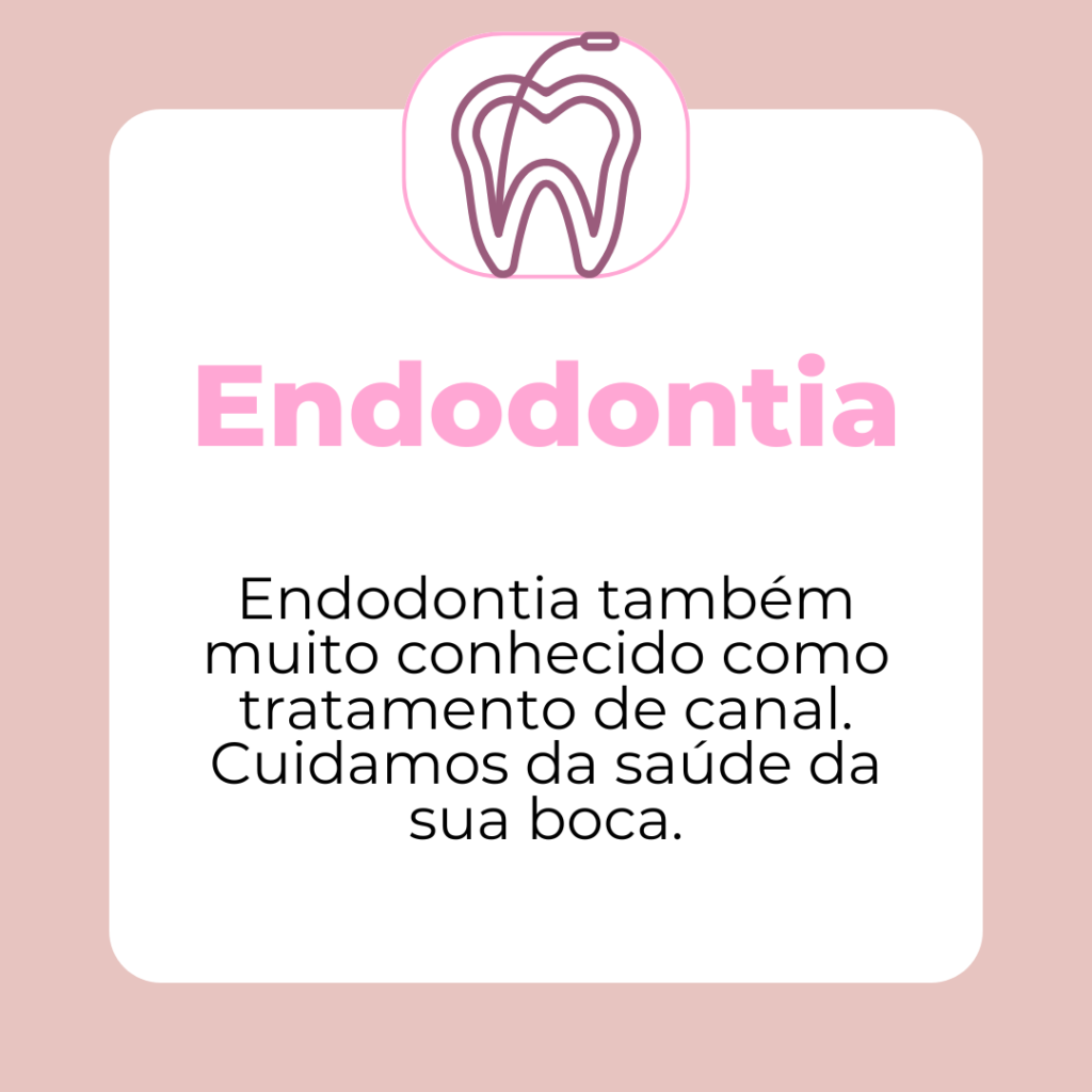 Endodontia também muito conhecido como tratamento de canal. Cuidamos da saúde da sua boca.​